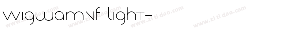 WigwamNF Light字体转换